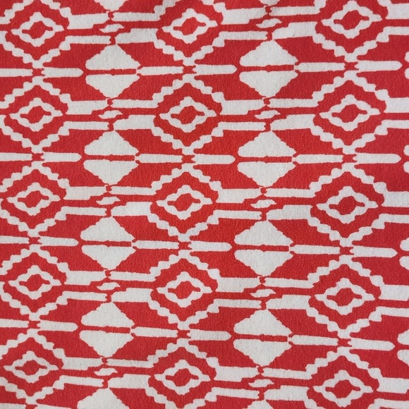 Old Navy patterned red and white sheath dress size large - Picture 3 of 4